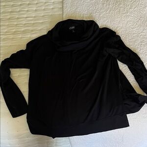 Banana Republic Black Cowl Neck Long Sleeve Top